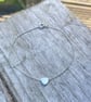 Sterling Silver Hearts Anklet - Image 1