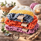 Hand Knitted Dog Snood — Chunky Neck Warmer for Small Dogs