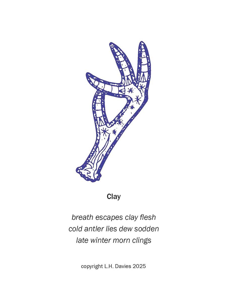 Haiku Poetry Mounted Art Print - 'Clay' Limited Edition