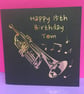 Personalised Trumpet Birthday Card - Image 2