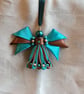 Ribbon Angel - Brown and Turquoise. - Image 2