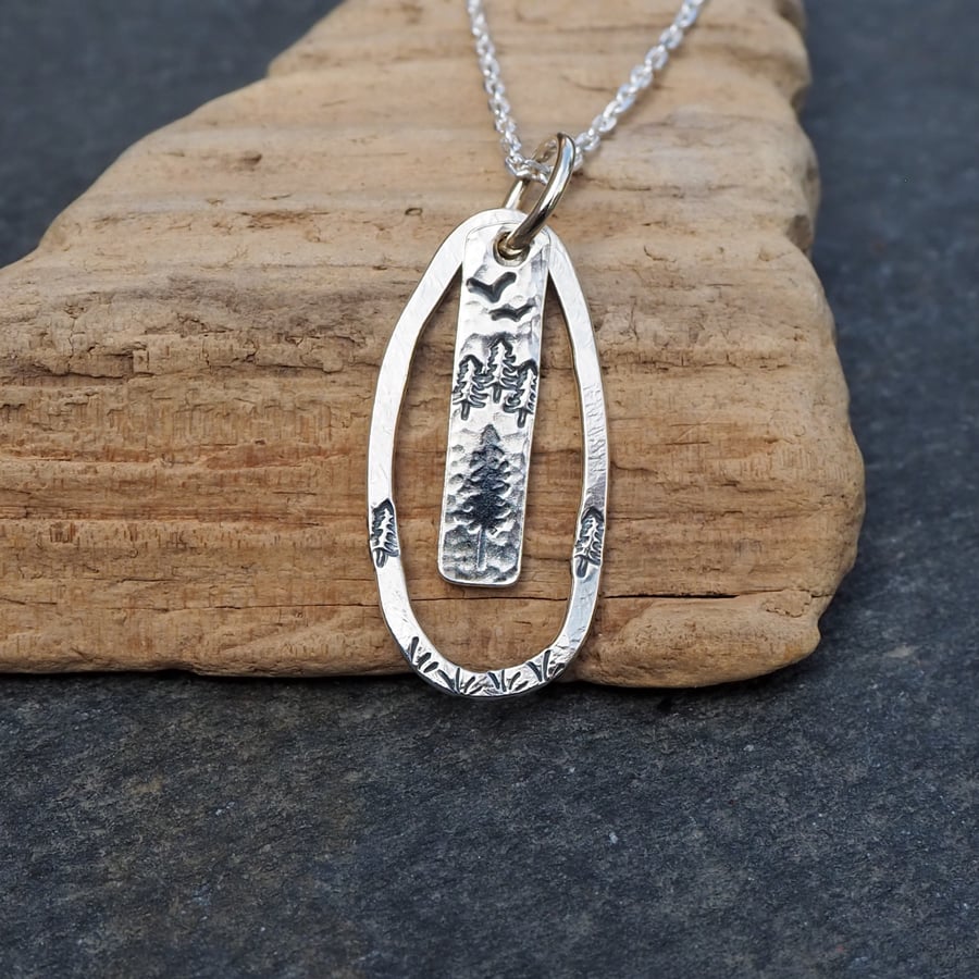 Into the Wilderness Silver Necklace Pendant