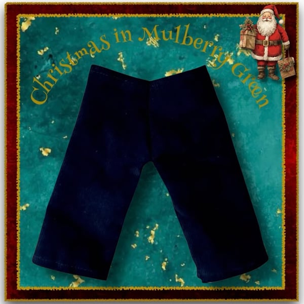 Navy Corduroy Trousers