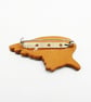 Angel wing ceramic brooch - Image 3