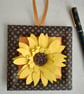 Paper Sunflower in a Frame Keepsake Card 