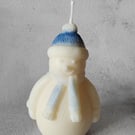 Snowman Candle 100% Vegan Soy Wax Scented Candle