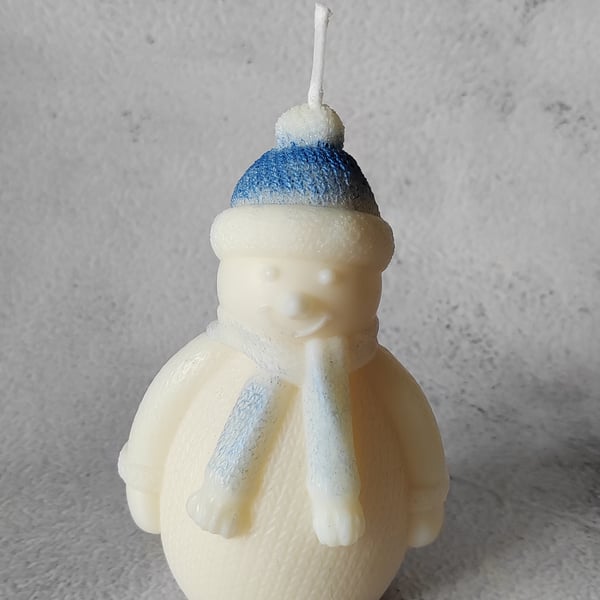 Snowman Candle 100% Vegan Soy Wax Scented Candle