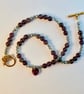 Sage Amethyst Necklace With Faceted Glass & Swarovski Heart - Handmade In Devon - Image 4