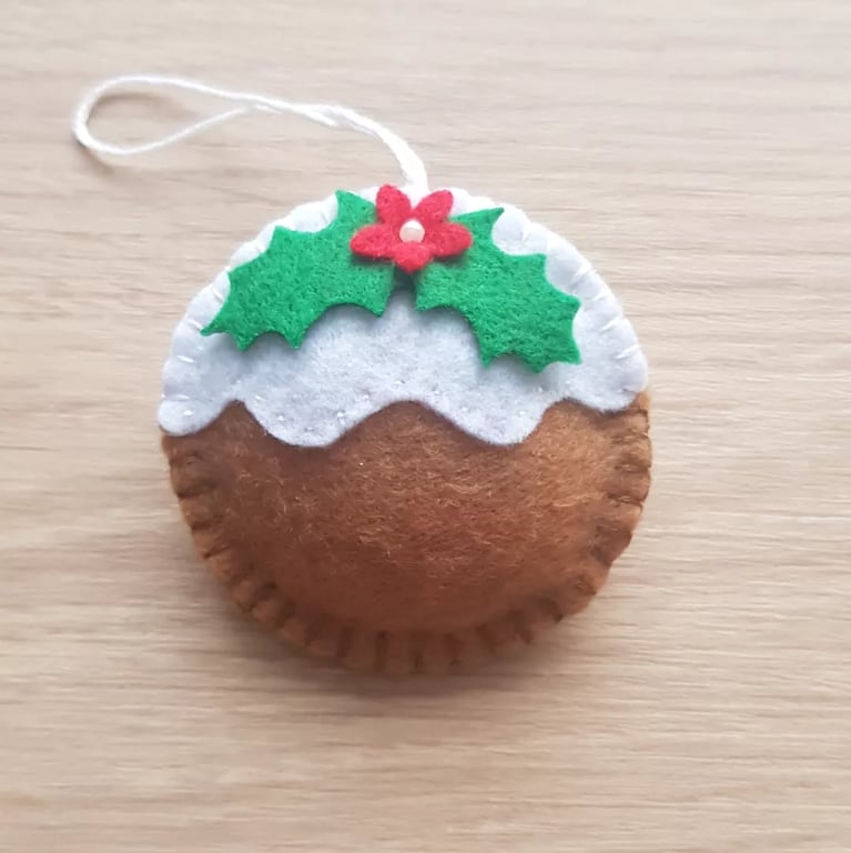 Felt Christmas pudding 