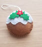 Felt Christmas pudding 