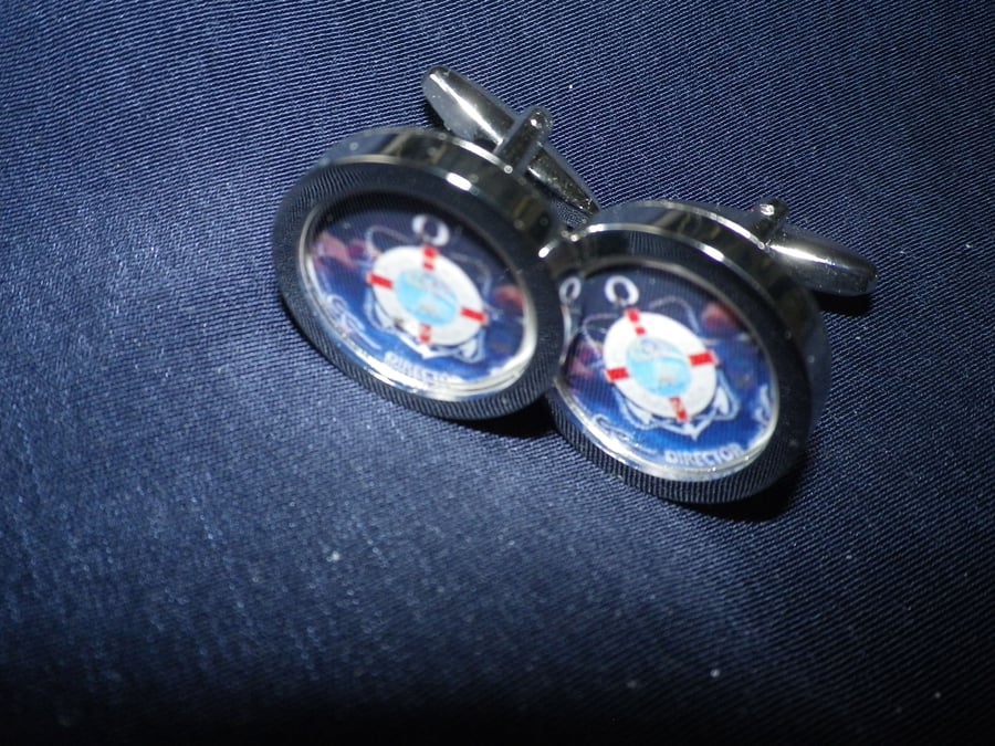 Lifebelt cuflinks, free shipping, gift wrapped, terrific image, Ref 5202