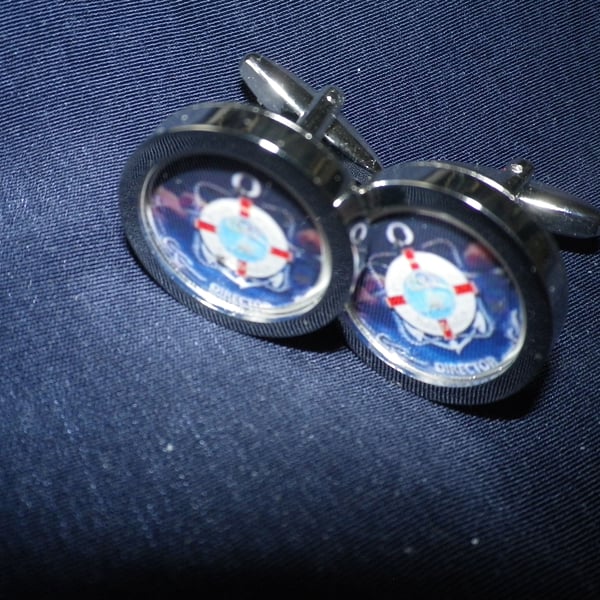 Lifebelt cuflinks, free shipping, gift wrapped, terrific image, Ref 5202