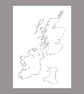 Celtic Nations Outline Map Cartography Wales Ireland Scotland Alba Eire Cymru