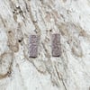 Sterling Silver Textured Stud Earrings (ERSSSTBA1) - UK Free Post
