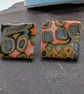 Geometric arty square studs