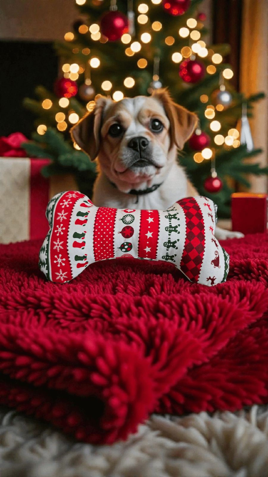 Personalised dog bone toy