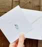 Sea Glass Bird Greetings Card - Handmade Coastal Keepsake Bird with a Big Heart - Image 4