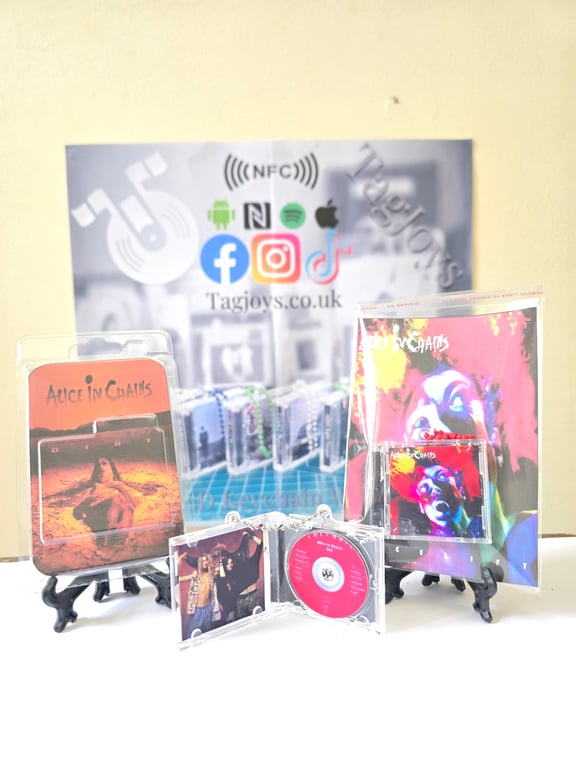 Mini Album Cd Keychain With Nfc.