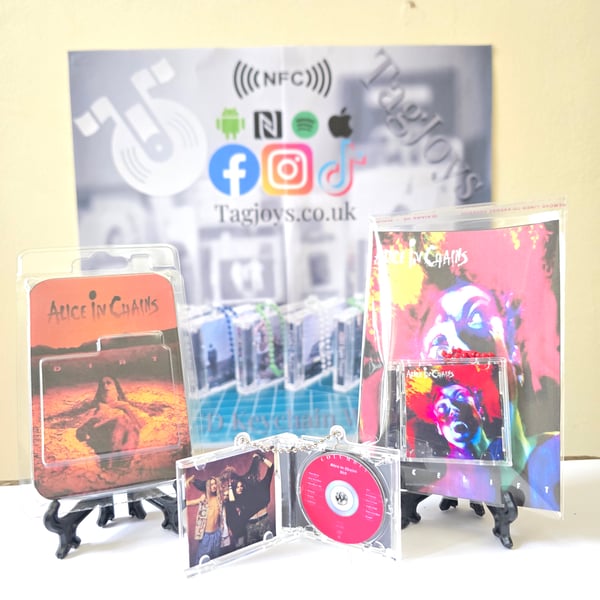 Mini Album Cd Keychain With Nfc.