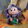 RESERVED FOR KIM Tiny Magical Gnome 'Ariel' with gemstone