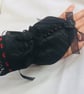 Black Satin and lace wrist cuff, steampunk, Victorian, goth, Halloween  - Image 10