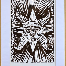 The Sun Resplendent - Lino Print - Limited Edition