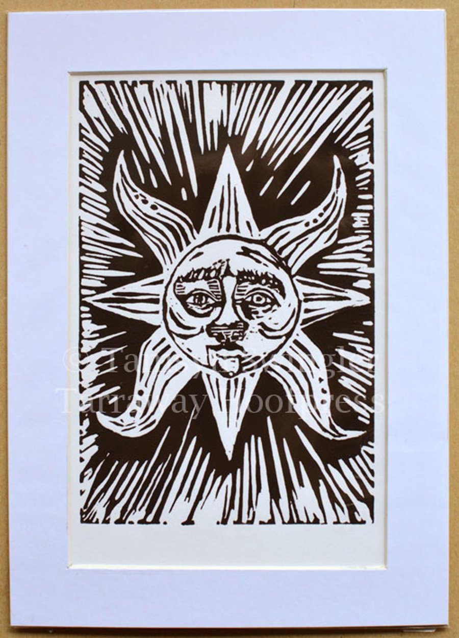 The Sun Resplendent - Lino Print - Limited Edition