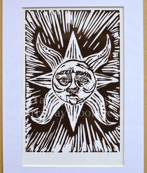 The Sun Resplendent - Lino Print - Limited Edition