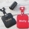 Dog Poop Bag Holder and Dispenser, Personalised with Pet Name, 