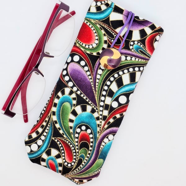 Psychedelic sun glasses or glasses case 402P