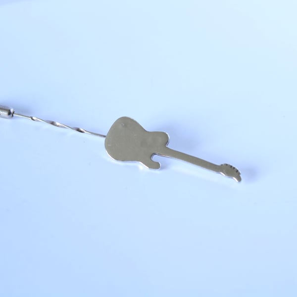 Handcut Sterling Silver Telecaster style Guitar... - Folksy
