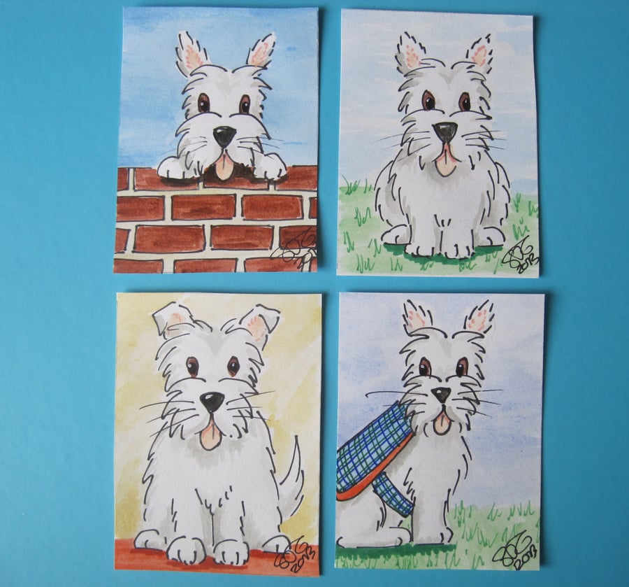 ACEO Westie Dog SALE