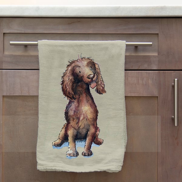 Working Cocker Spaniel Tea Towel