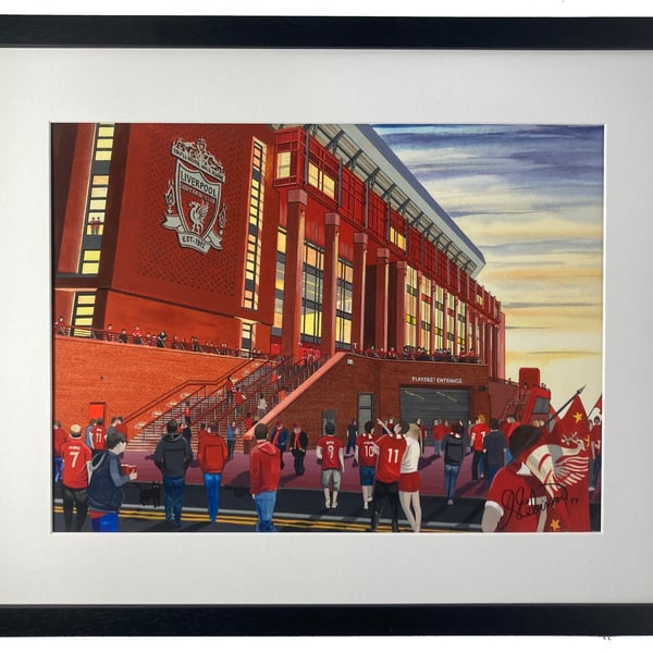 Liverpool F.C, Anfield Stadium High Quality Framed Art Print (20" x 16")