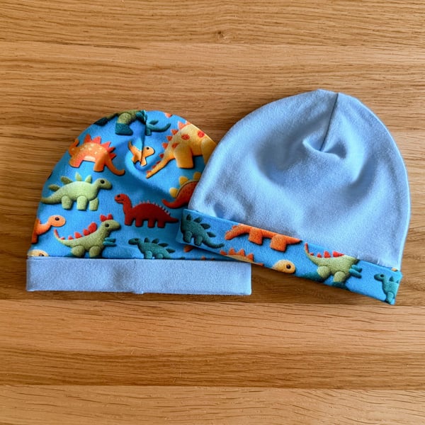 Newborn Baby Hats, Beanie hats. 2 PK. Ideal for the newborn baby 0-3mths - BE21