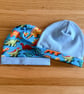 Newborn Baby Hats, Beanie hats. 2 PK. Ideal for the newborn baby 0-3mths - BE21