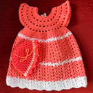 Hand crochet baby dresses & hats