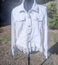 Unique White denim jacket