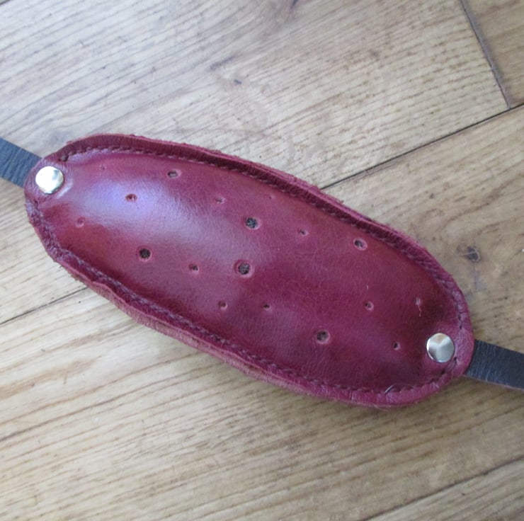 Leather Handstitched Knitting Belt, Traditional... Folksy