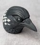 'Hailgrim', a black porcelain crow idol. - Image 2