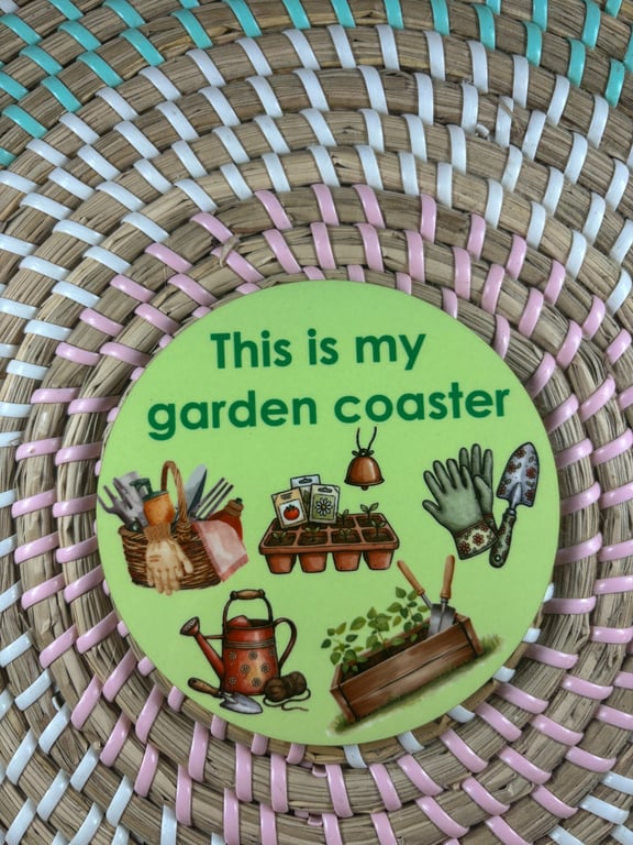 This Is My Garden Coaster – Gardening Gift – Handmade Wooden Coaster