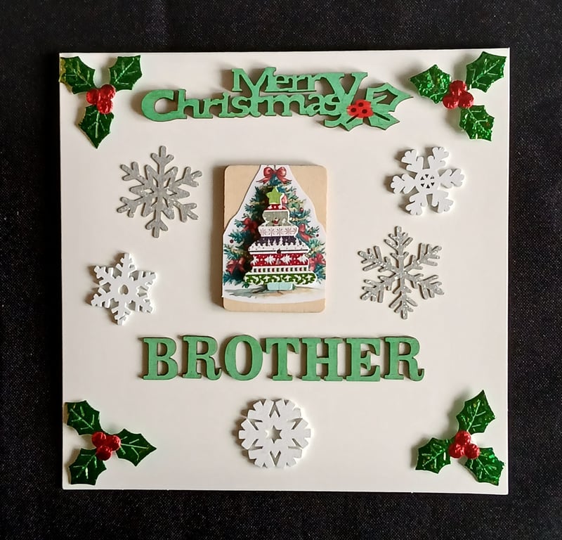 Handmade, Brother christmas card 