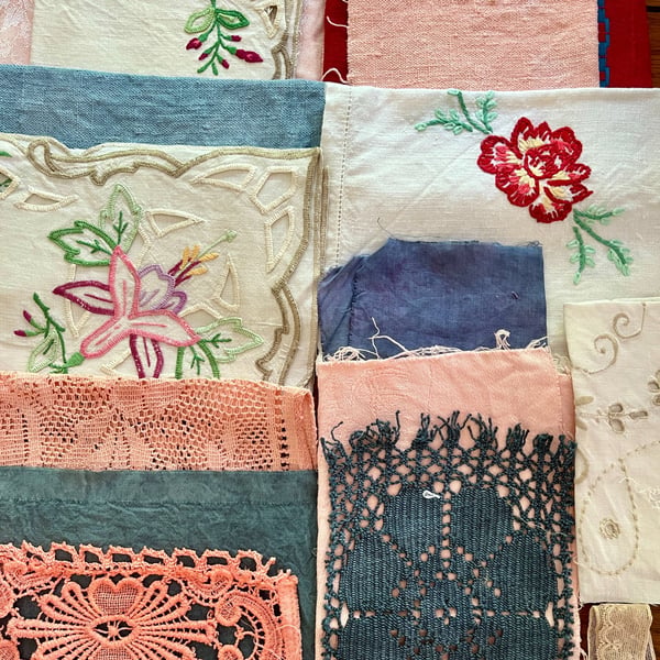 No.5 Vintage and Plant-Dyed Textile Fabric Inspiration Pack