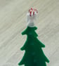 Small Felt Festive Tree Shaped Christmas Decoration. - Image 5