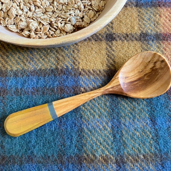 Fig Head Cherry Wood Eating Spoon