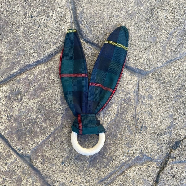 MacLeod Tartan Bunny Ears Teether