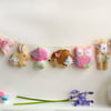 Make Your Own Felt Pastel Woodland Garland. Sewing kit to make 8 decorations