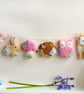 Make Your Own Felt Pastel Woodland Garland. Sewing kit to make 8 decorations