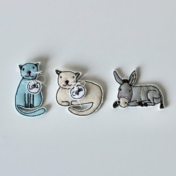 Special Order for Sophie - 'Two Cats and A Donkey'