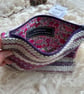 Mini Pouch - Damson. Handwoven in Wales - Image 2